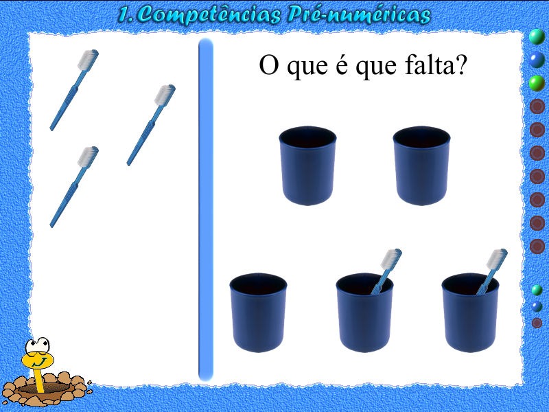 O que é que falta? Jogo 1 do Software "Os Números da Mimocas