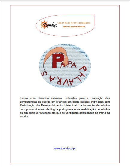 Papa Palavras - Download Fichas de Actividades
