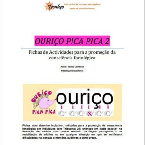Capa OURIÇO PICA PICA 2 - Fichas de Actividades para a promoção da consciência fonológica
